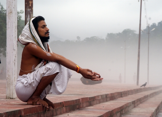 Photography male sitting peace Photo