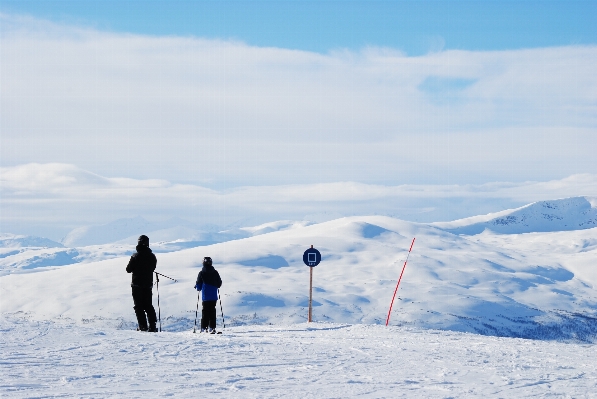 Mountain snow winter sunshine Photo