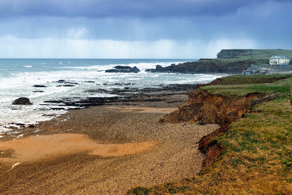 Beach landscape sea coast