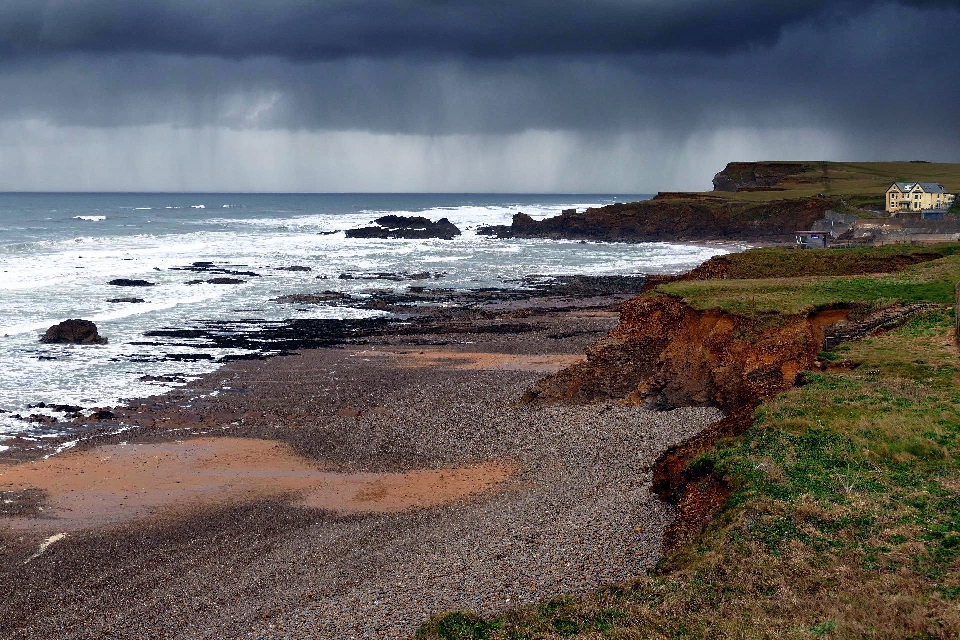 Beach landscape sea coast