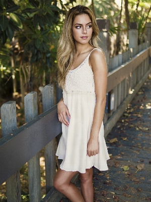 Fence girl woman hair Photo