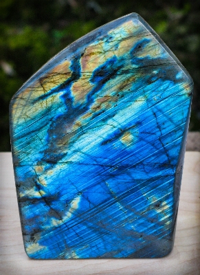 Glass stone blue material Photo