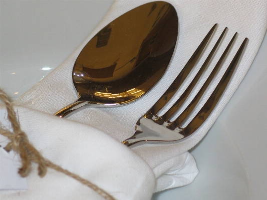 Table fork cutlery board Photo