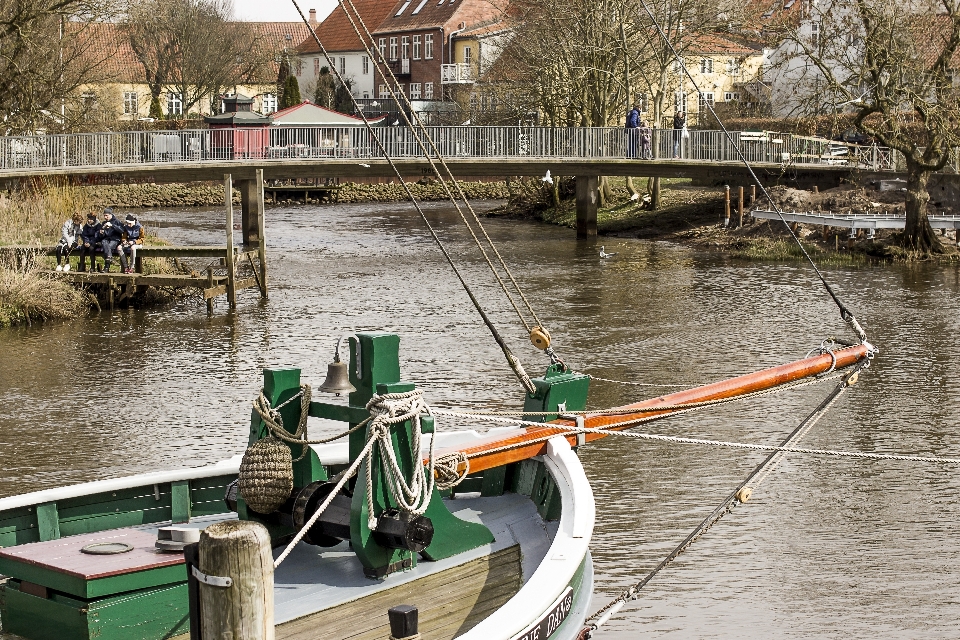 Water dock boat bridge