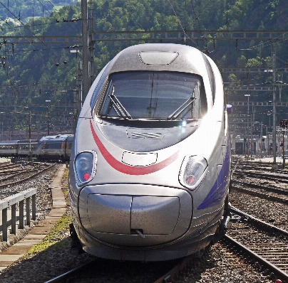 Railway car driving train Photo