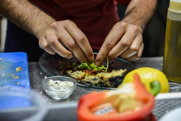 Restaurant decoration dish meal Photo