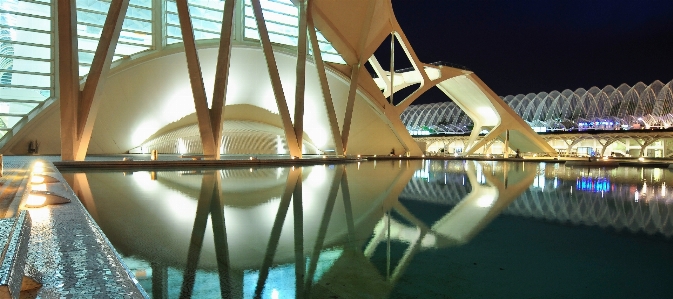 Photo Eau lumière architecture nuit