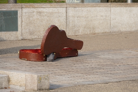 Music wood guitar red Photo