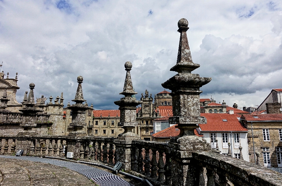 Fence architecture skyline town