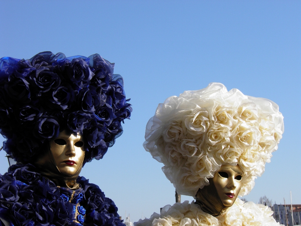 Flower carnival couple italy