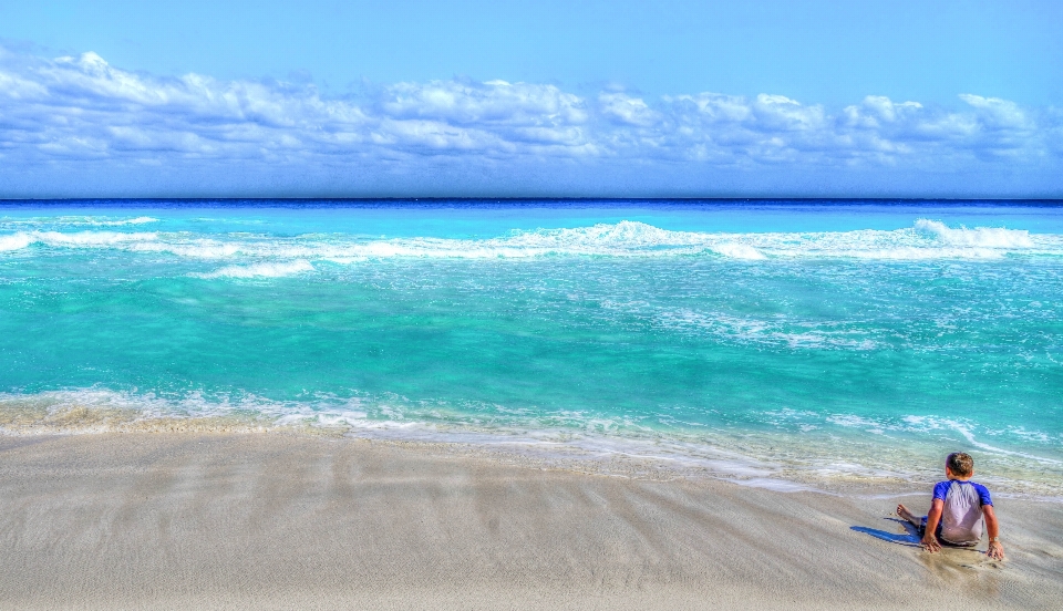 Beach landscape sea coast