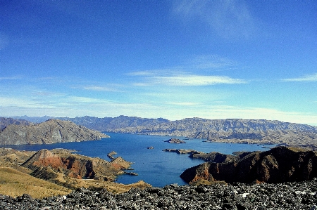 Landscape sea coast rock Photo