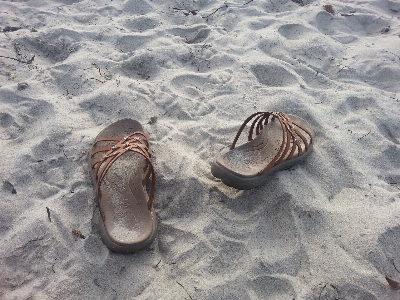 Beach sea sand shoe Photo