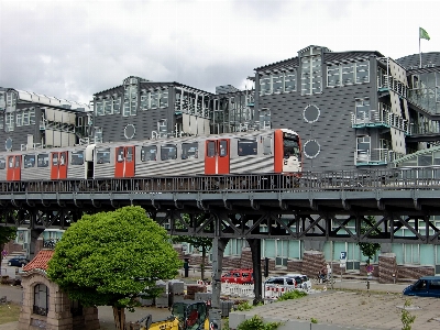 Architecture railway bridge town Photo