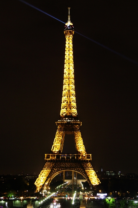 Licht nacht paris stadtbild