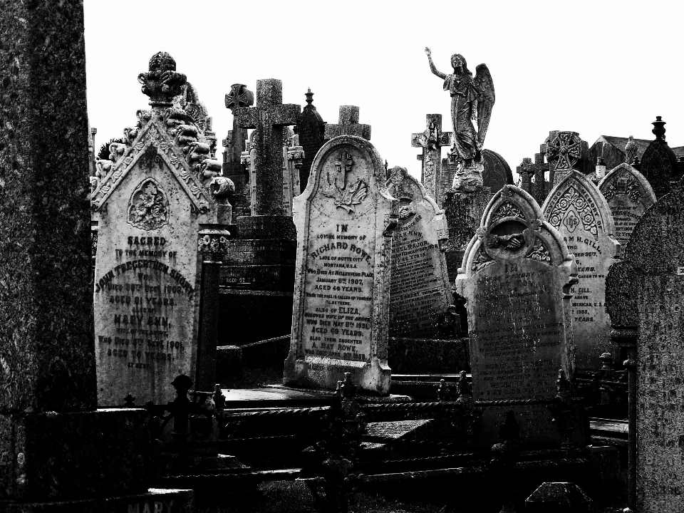 Bianco e nero
 monumento statua cimitero