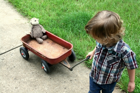 Lawn wagon cart play Photo