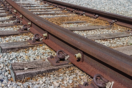 Wood track railway old Photo