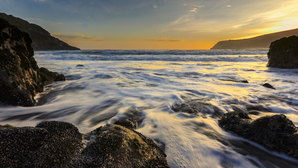 Praia paisagem mar costa