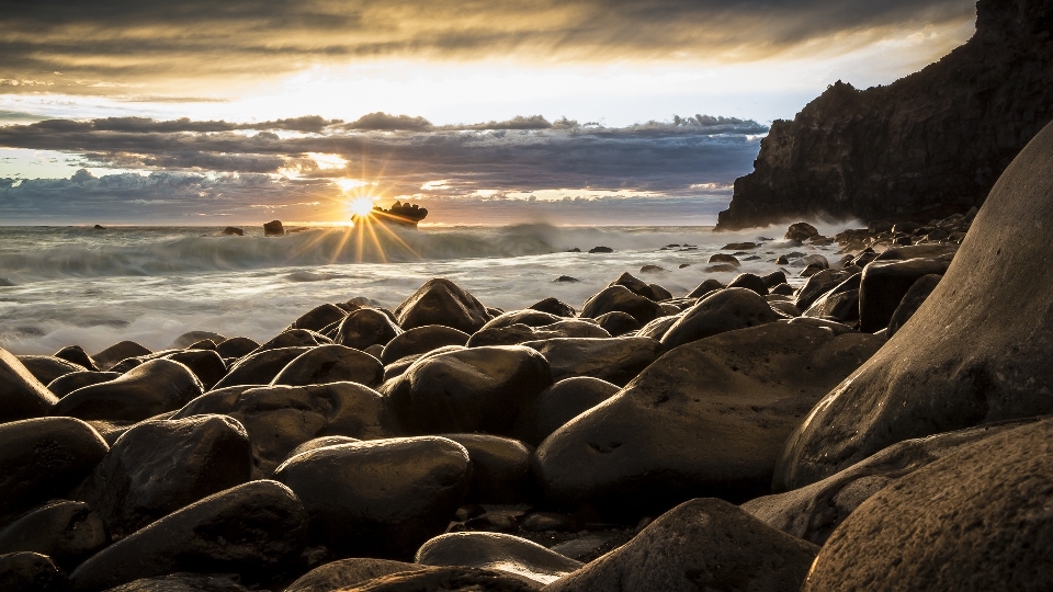 Pantai lanskap laut pesisir