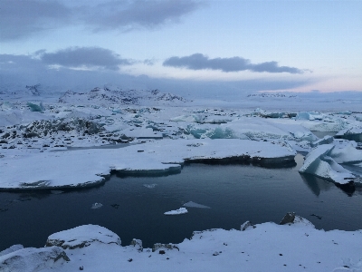 海 海岸 海洋 雪 写真