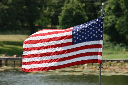 Foto Merah bendera usa amerika