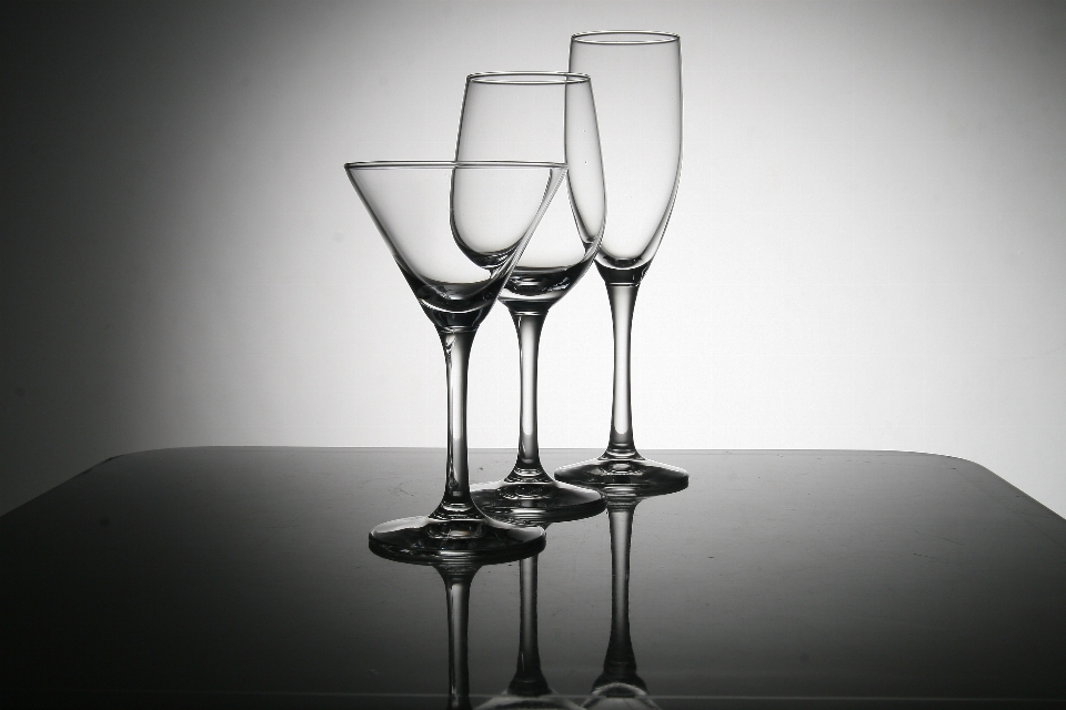 Tableau eau noir et blanc
 verre