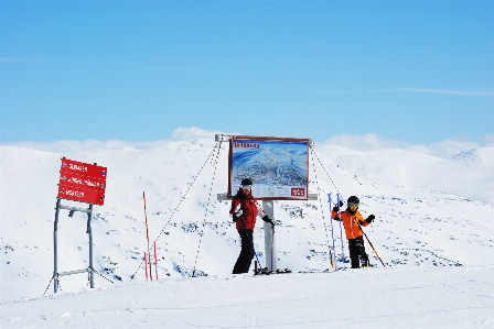 Mountain snow winter sunshine Photo