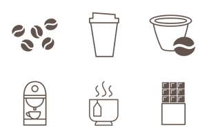  Iconset for coffee store icons