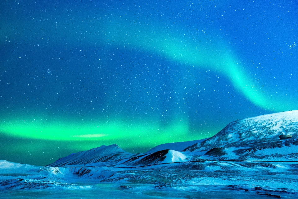 Landscape nature ocean snow