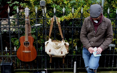 Man rock music street Photo