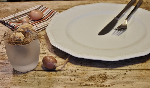 Table fork cutlery board Photo