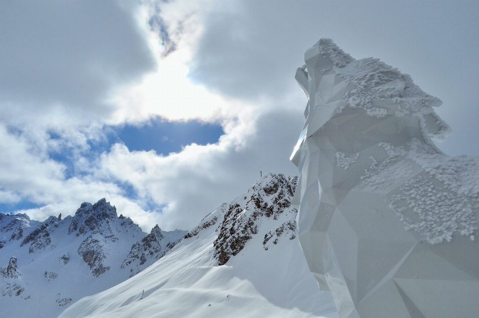 Paysage nature montagne neige