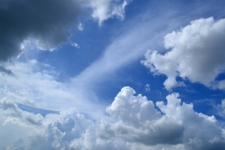 Light cloud sky white Photo