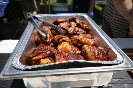 Outdoor restaurant roast dish Photo