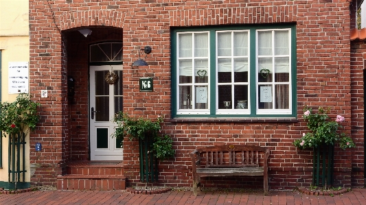 Architecture bench house window Photo