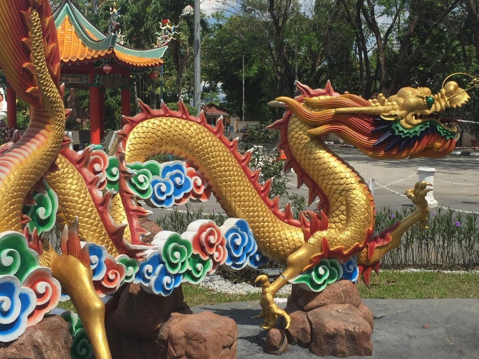 Estátua chinês parque de diversões
