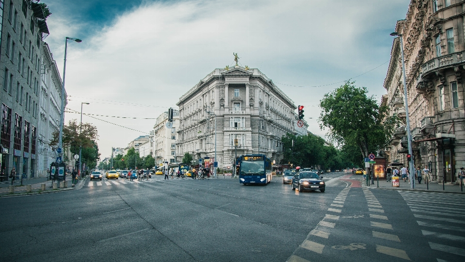 Outdoor pedestrian architecture road