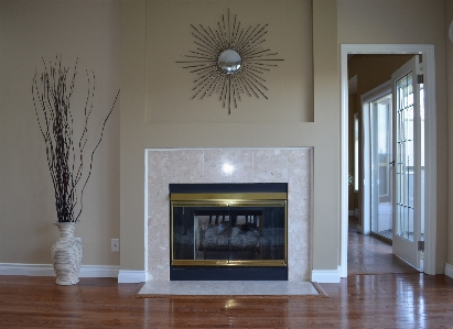 Wood floor home ceiling Photo