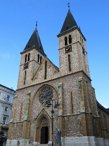 Building tower facade church Photo