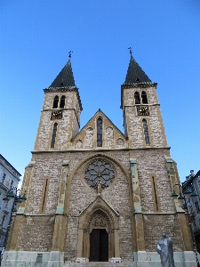 Building tower facade church Photo