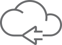 Previous cloud Icon