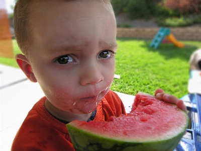 Person plant play fruit Photo