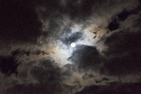 Foto Awan langit malam berawan