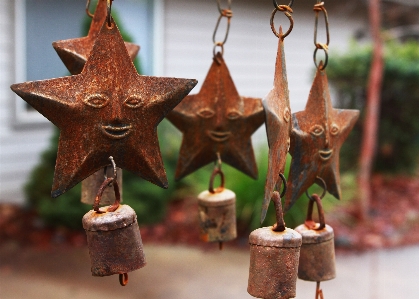 Star metal garden lighting Photo