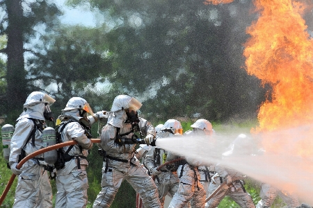 Live equipment spray training Photo