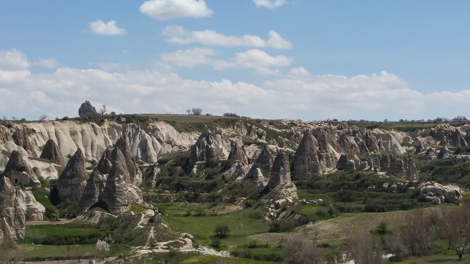 Valley panorama formation cliff