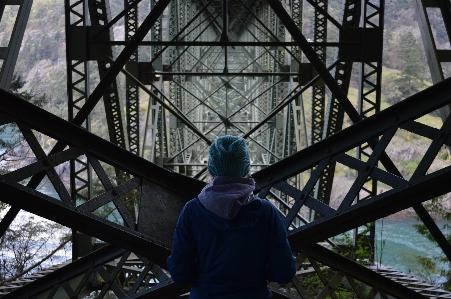 Person structure woman bridge Photo