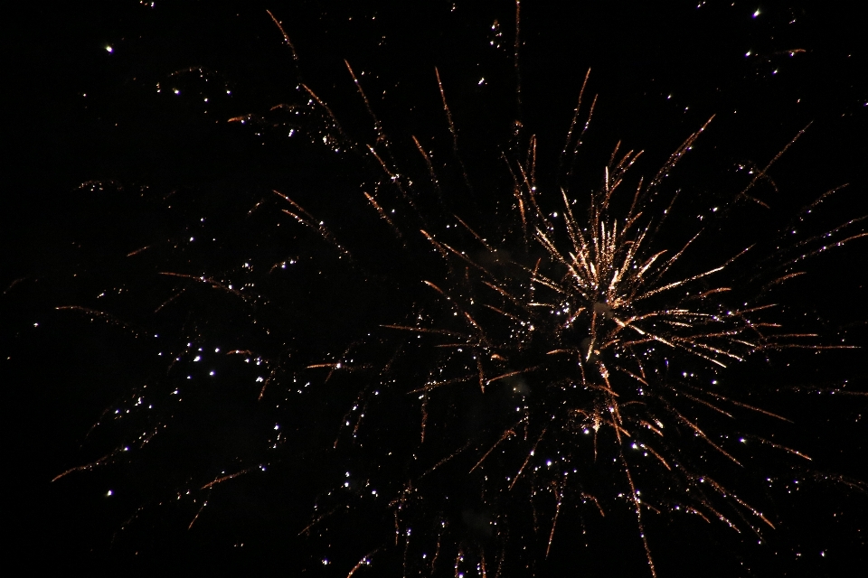 Ricreazione celebrazione capodanno fuochi d'artificio