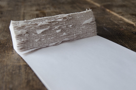 Wood time empty paper Photo